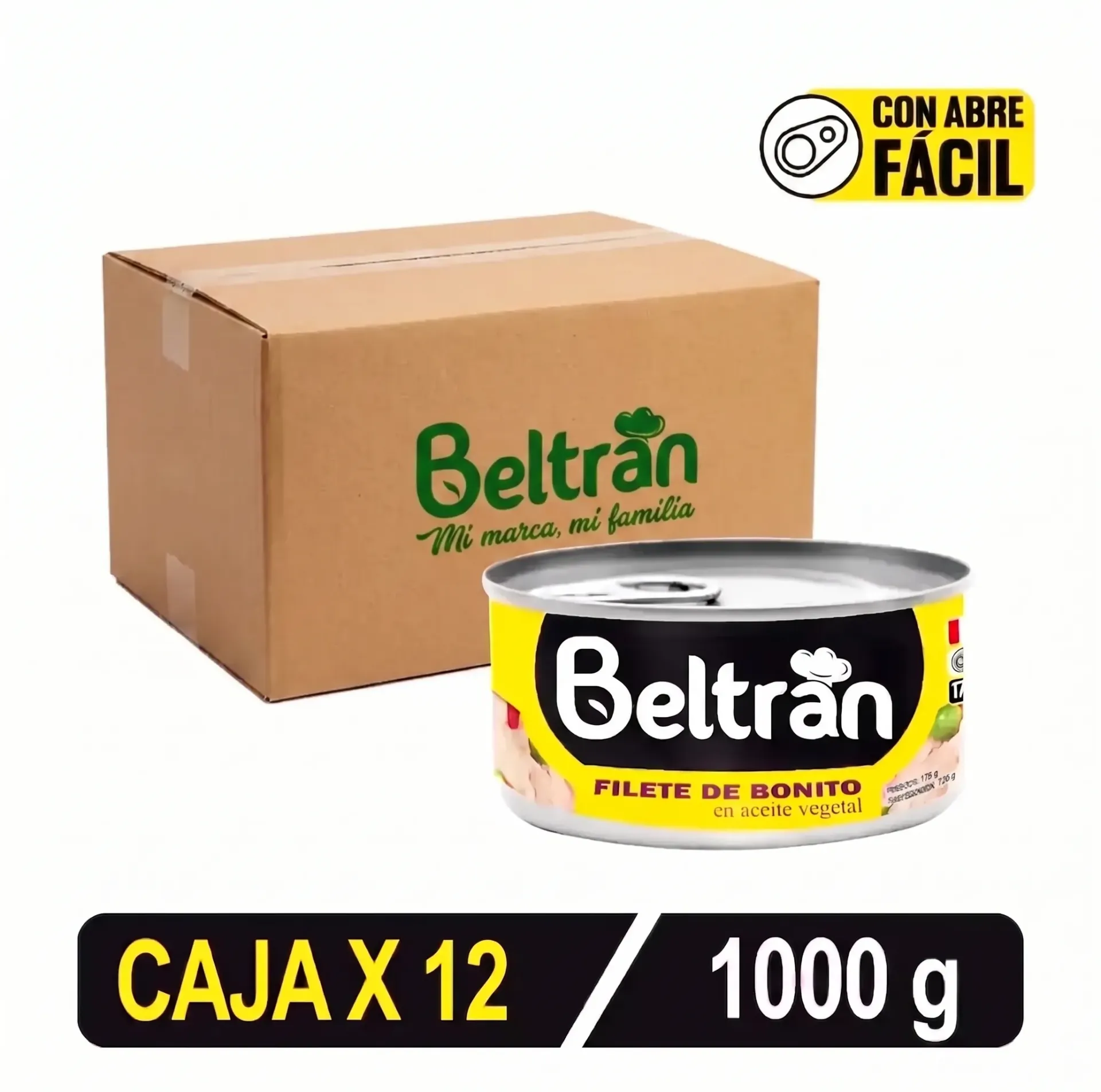 Filete de Bonito BELTRAN en Aceite RO-1000 | Caja X 12 Uni