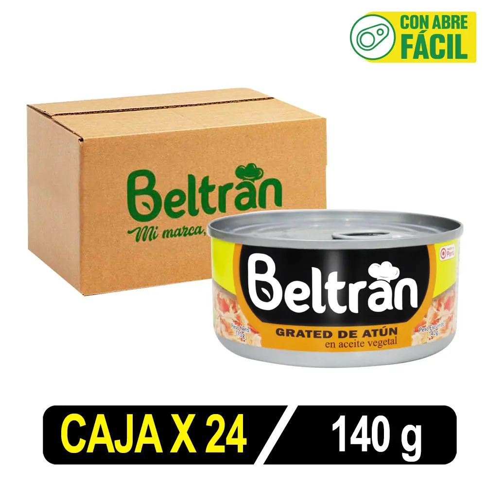 Grated de Atún BELTRAN en Aceite 140g | Tableta X 24 Uni