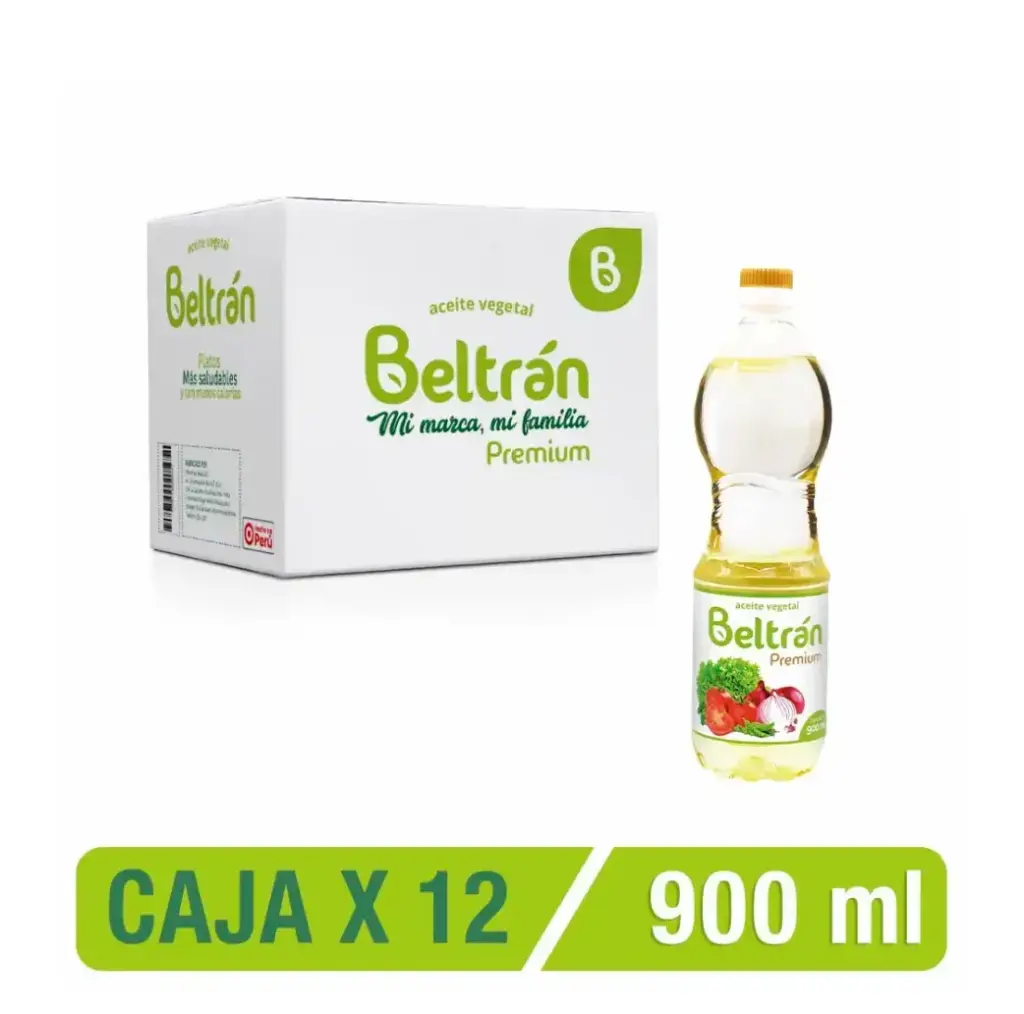 Aceite Vegetal BELTRAN 900mL | Caja X 12 Uni