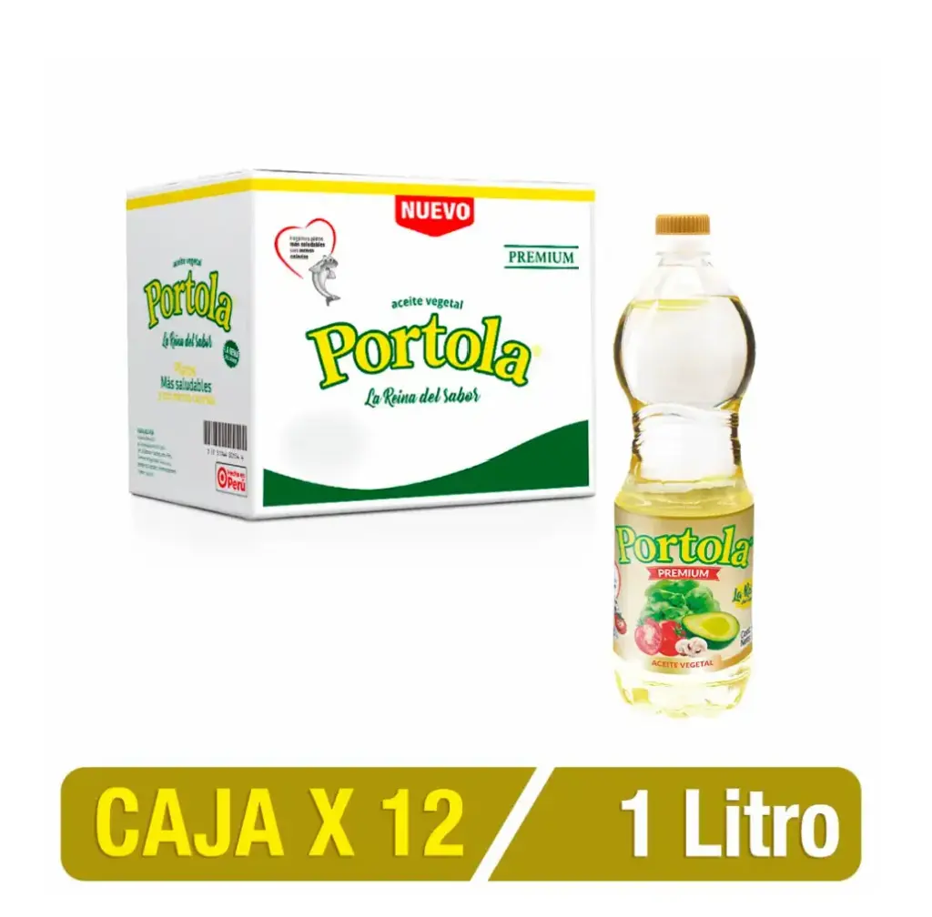 Aceite Vegetal PORTOLA 1 L | Caja X 12 Uni