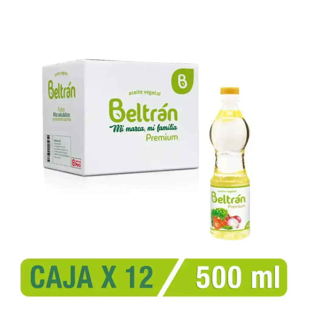 Aceite Vegetal BELTRAN 500mL | Caja X 12 Uni