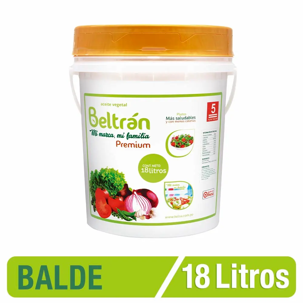Aceite Vegetal BELTRAN 18 L | Balde