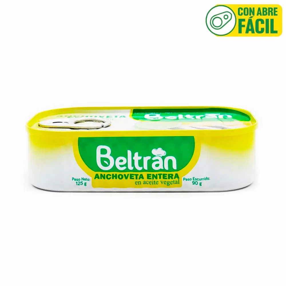 Entero de Sardina BELTRAN Lito. en Aceite 1/4 Club | Caja X 50 Uni