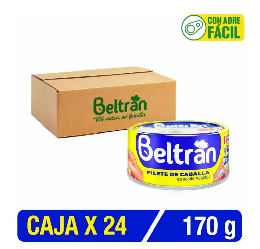 Filete de Caballa BELTRAN en Aceite 170g | Tableta X 24 Uni