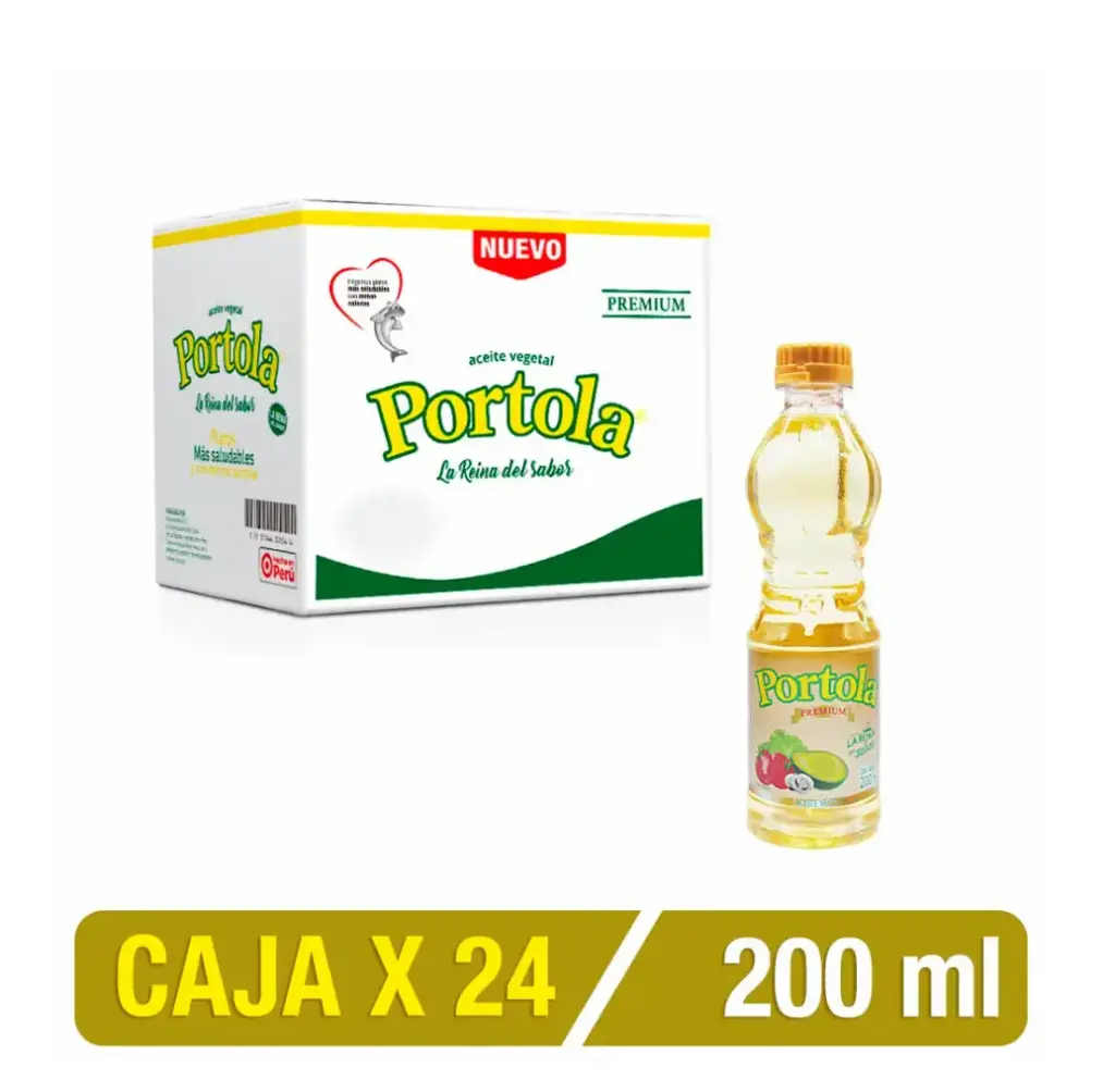 Aceite Vegetal PORTOLA 200mL | Caja X 24 Uni
